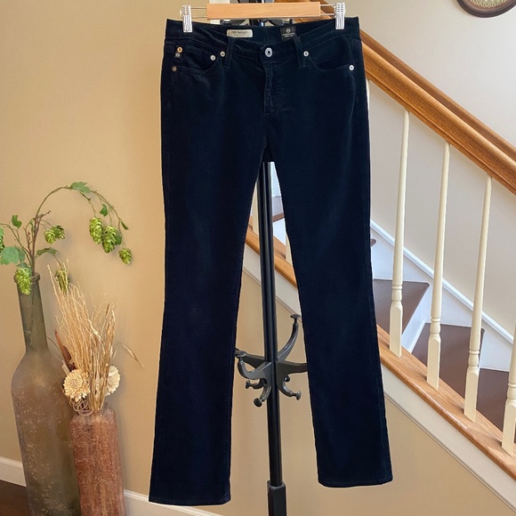 AG Adriano Goldschmied The Ballad Slim Boot Low Rise Jeans Black Wash Sz 28R - Picture 4 of 16